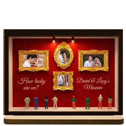 How Lucky Are We, Museum Frames And Miniature People