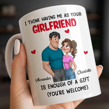 I Think Having Me As Your Girlfriend Couple And Hearts