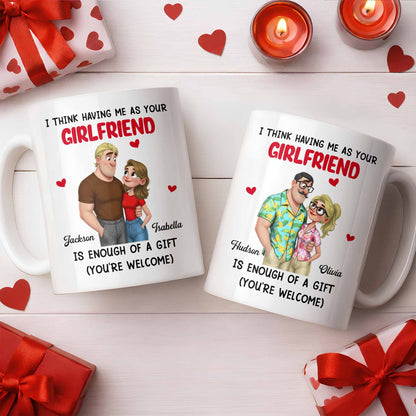 I Think Having Me As Your Girlfriend Couple And Hearts