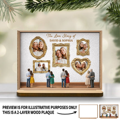 The Love Story Of Ornate Frame Plaque