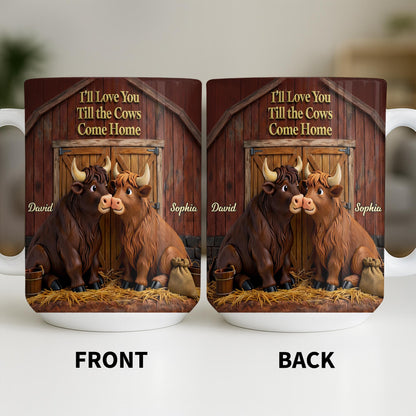 I'll Love You Till The Cows Come Home, Barn And Cows Design