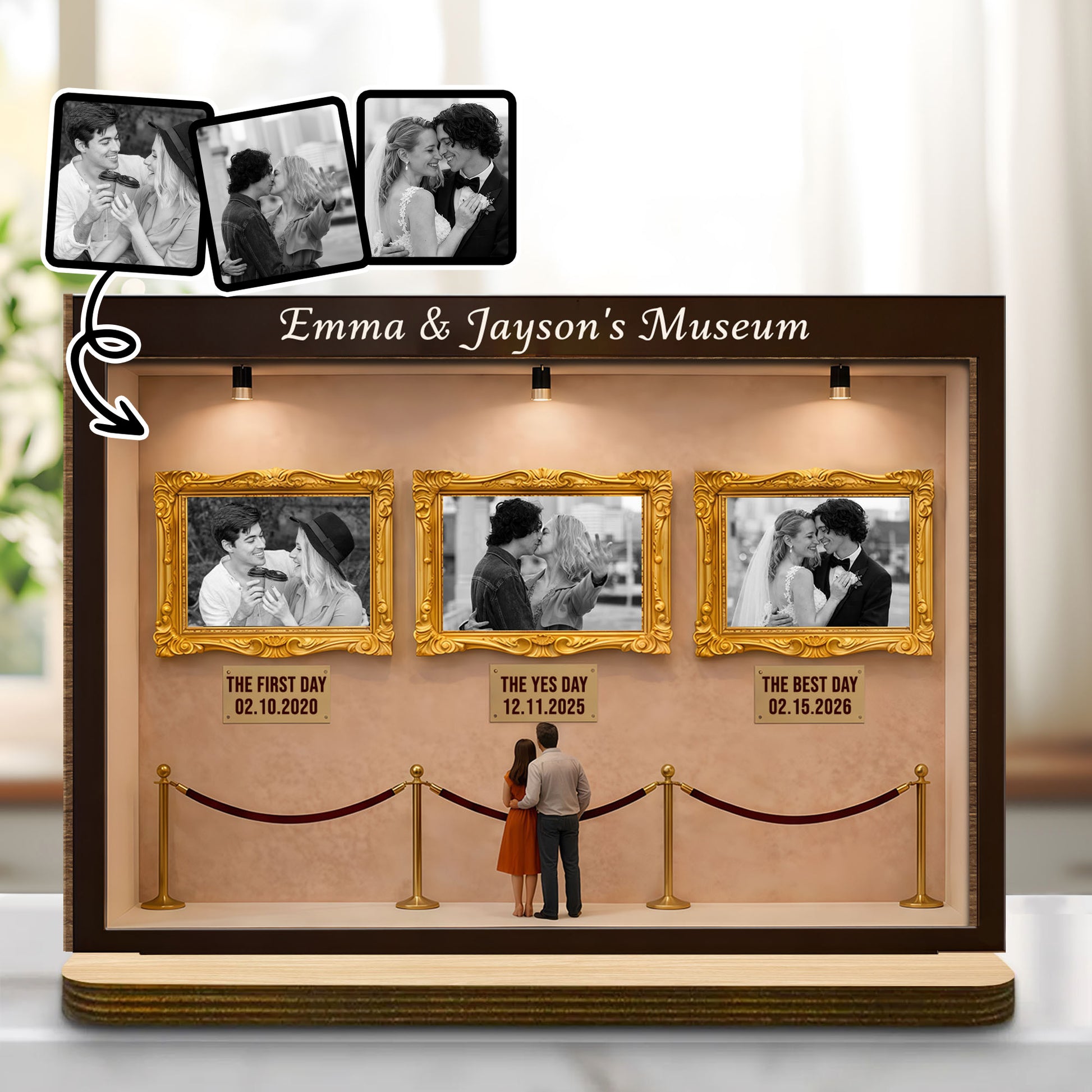 Special Moments and Milestones Museum Style Wood Plaque