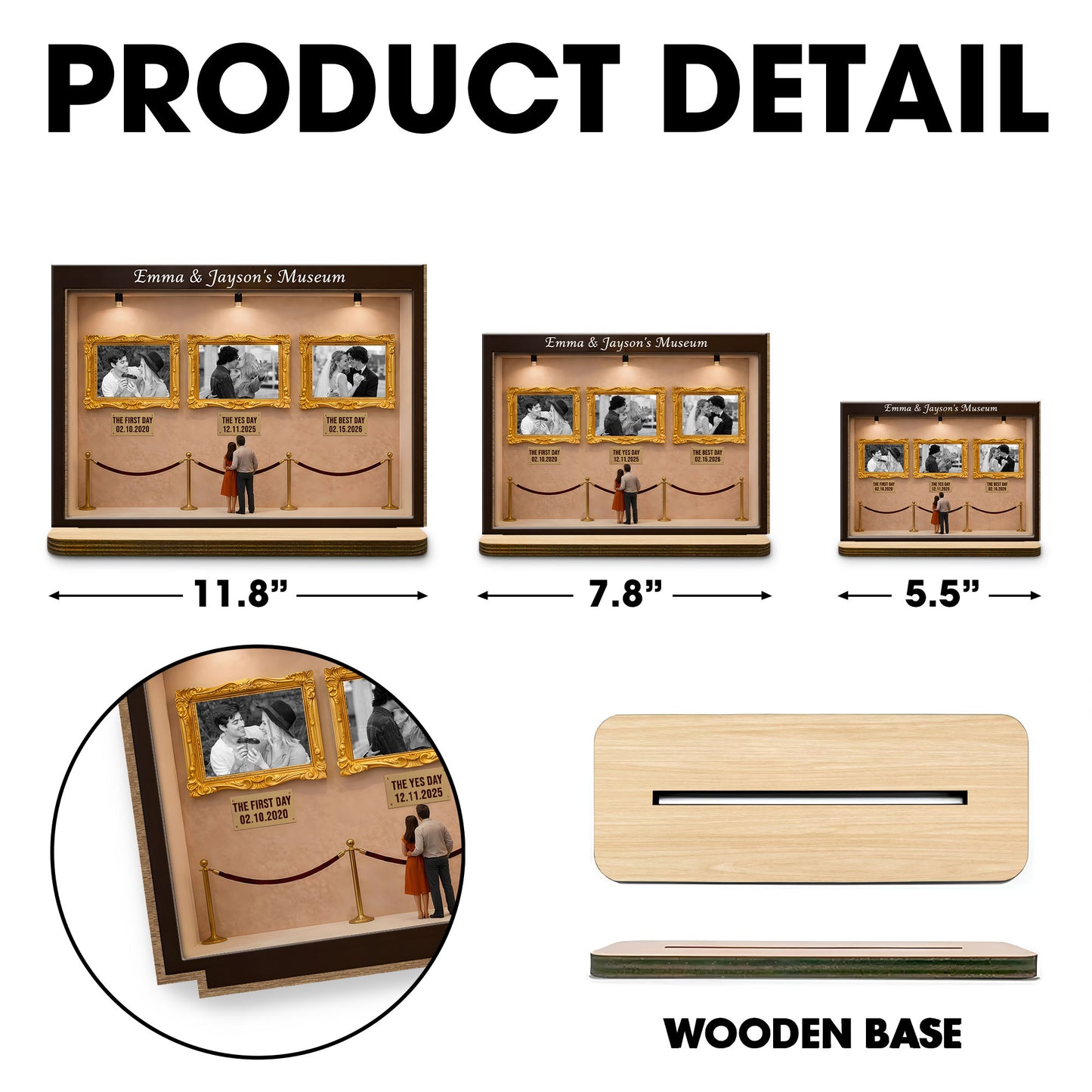 Special Moments and Milestones Museum Style Wood Plaque