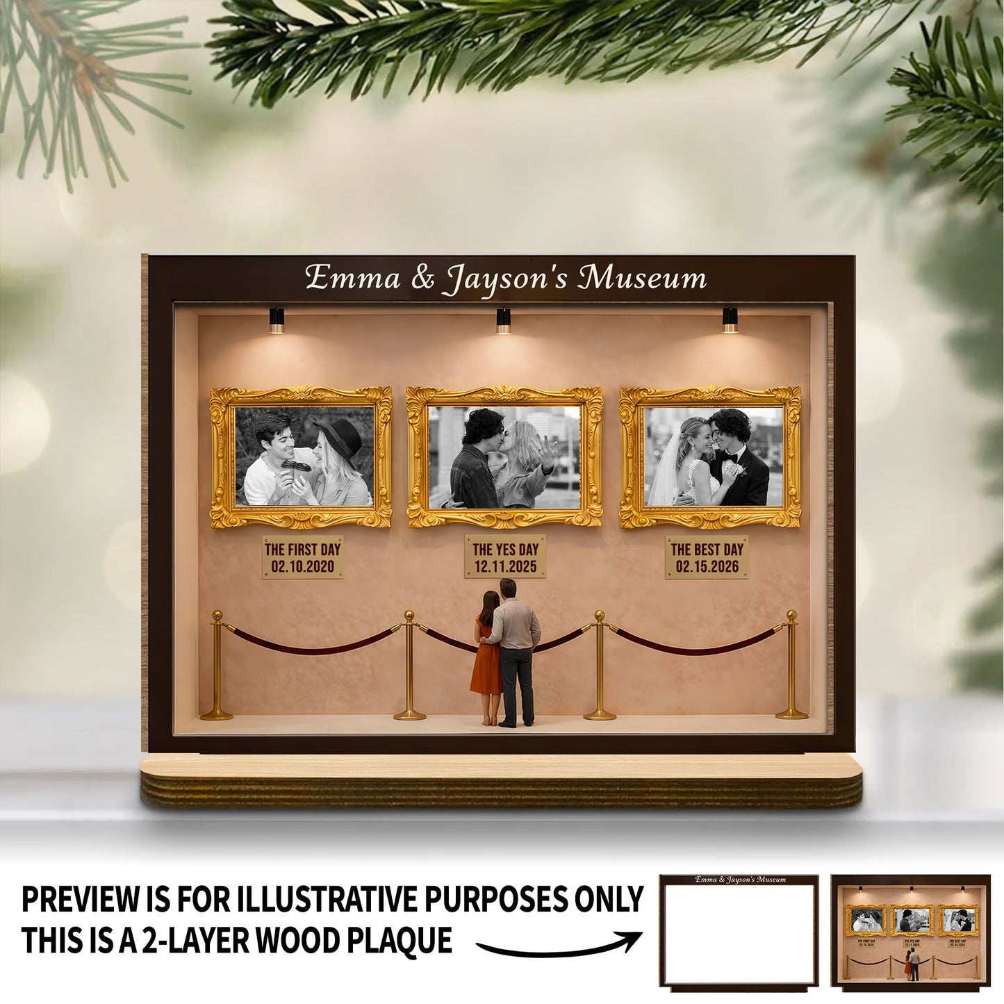 Special Moments and Milestones Museum Style Wood Plaque