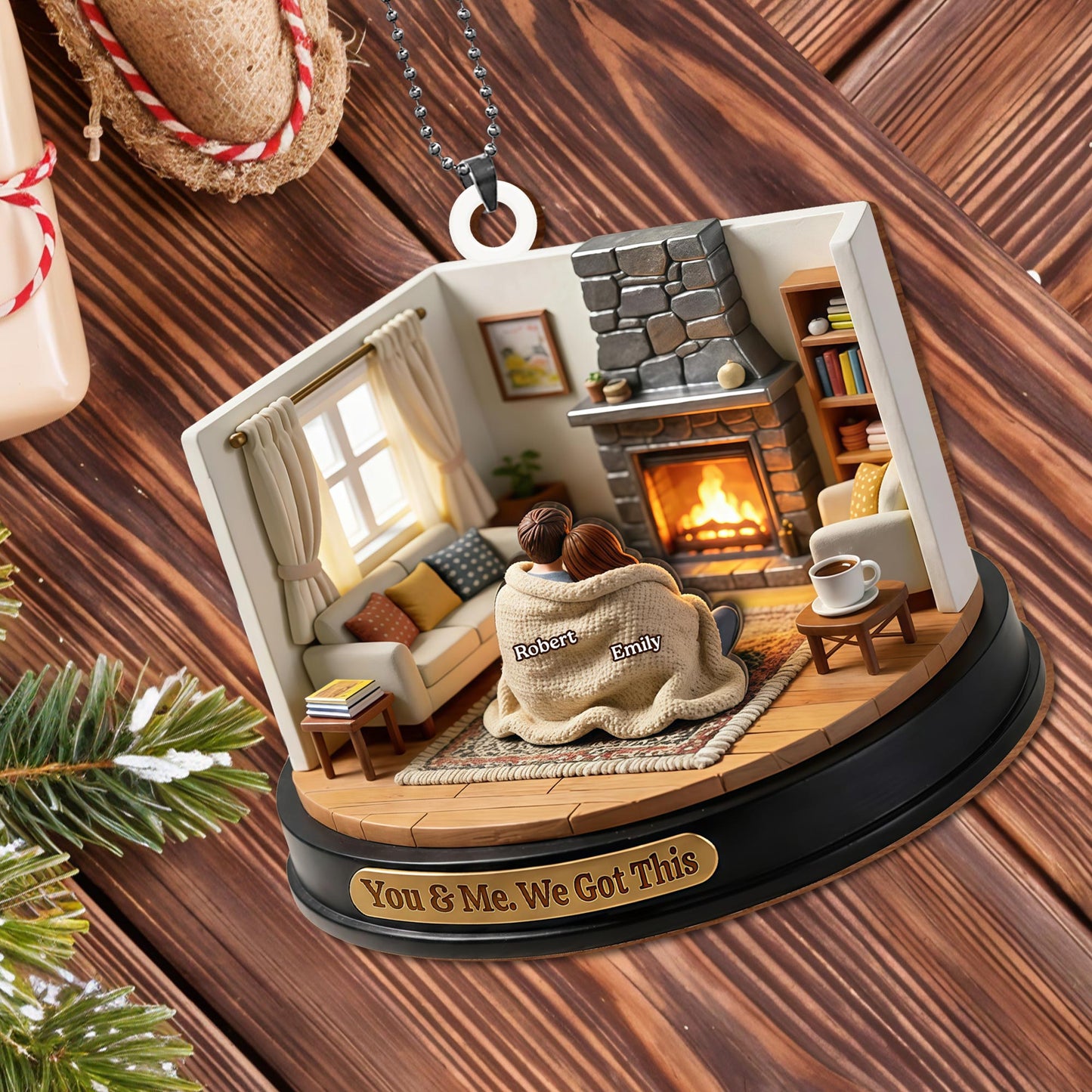 You & Me, We Got This, Cozy Fireplace Scene
