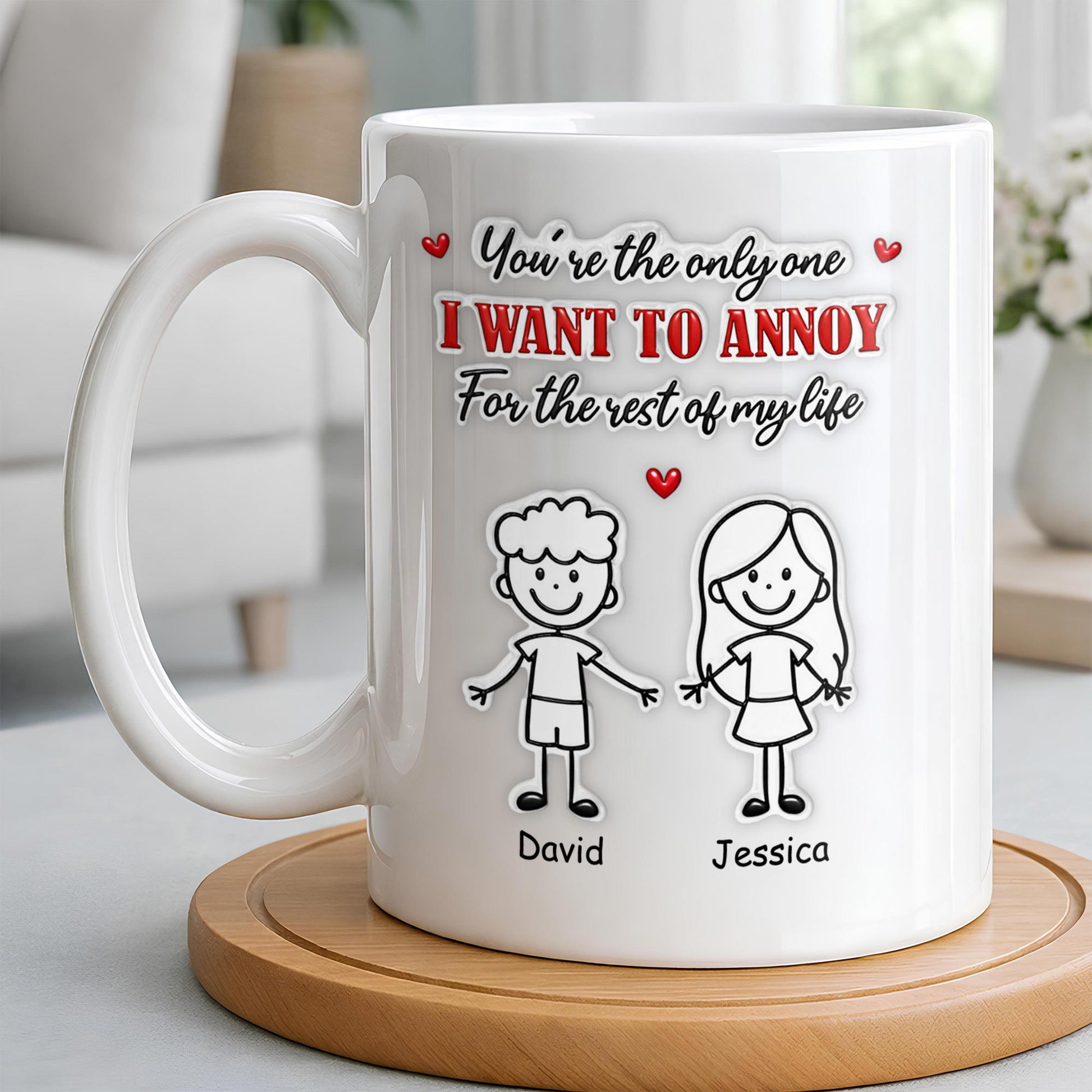 You're The Only One I Want To Annoy, Stick Figures And Hearts