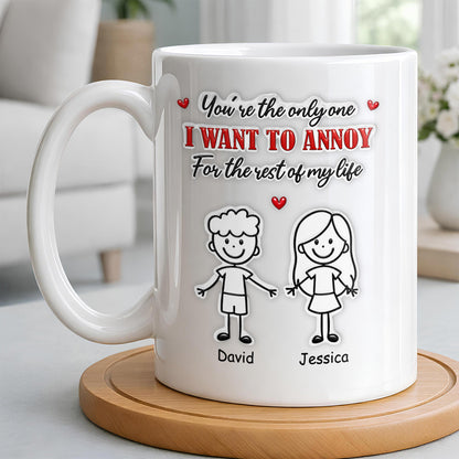 You're The Only One I Want To Annoy, Stick Figures And Hearts