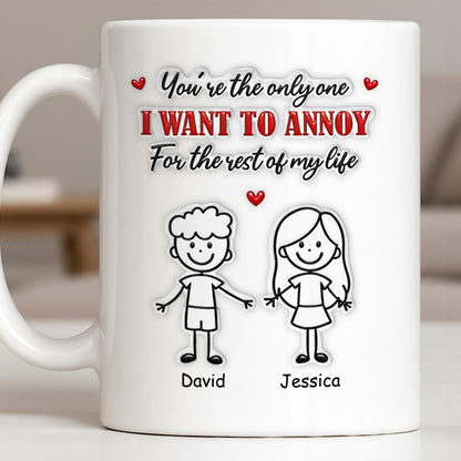 You're The Only One I Want To Annoy, Stick Figures And Hearts