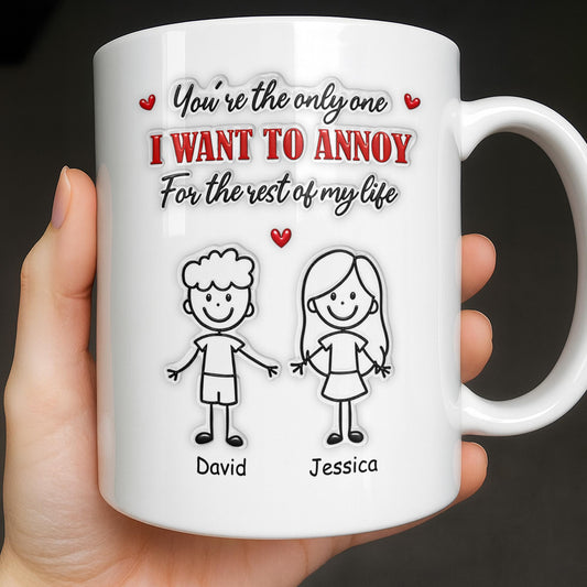 You're The Only One I Want To Annoy, Stick Figures And Hearts