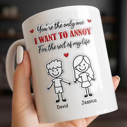 You're The Only One I Want To Annoy, Stick Figures And Hearts