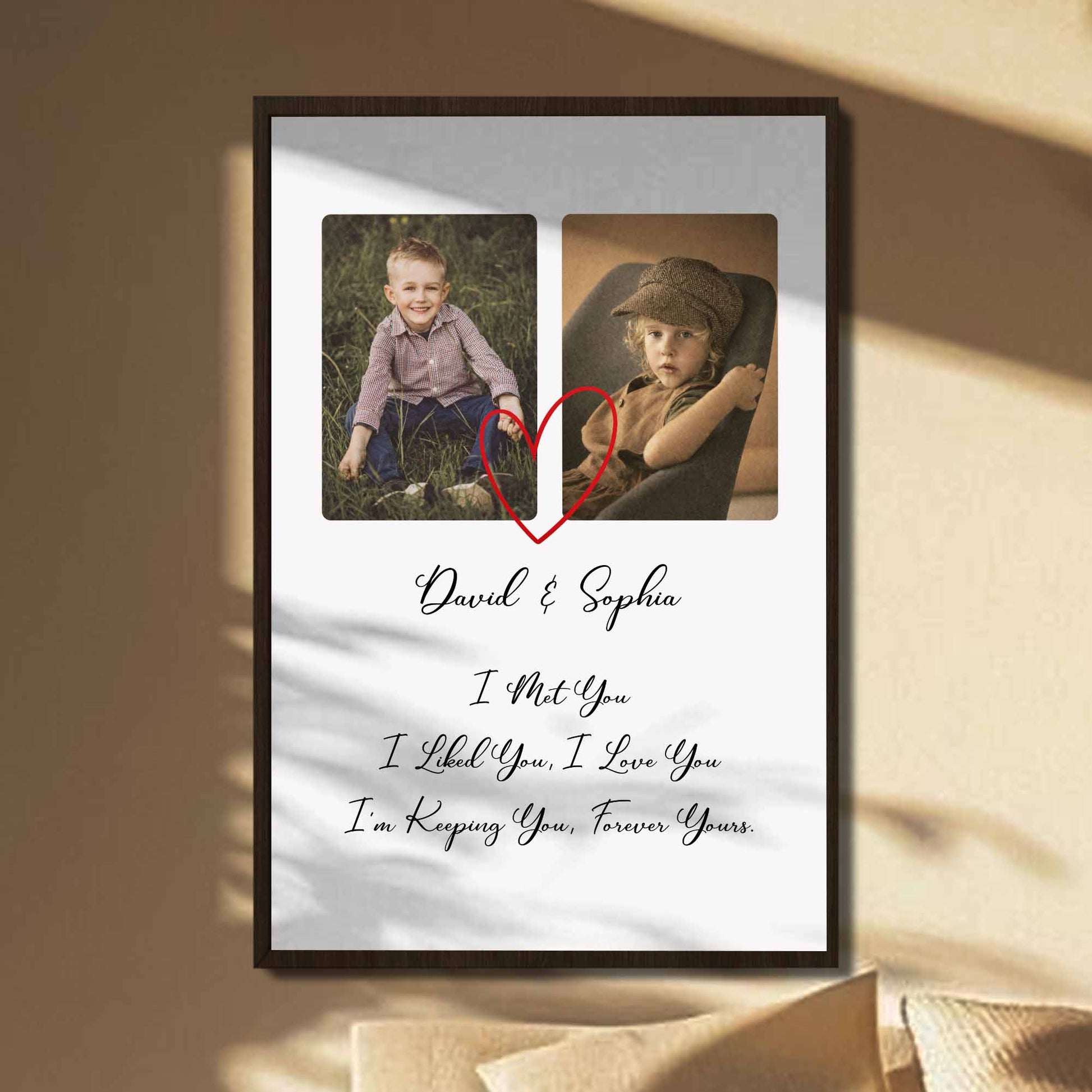 If I Had My Life To Live Over Again Heart Photo Frame