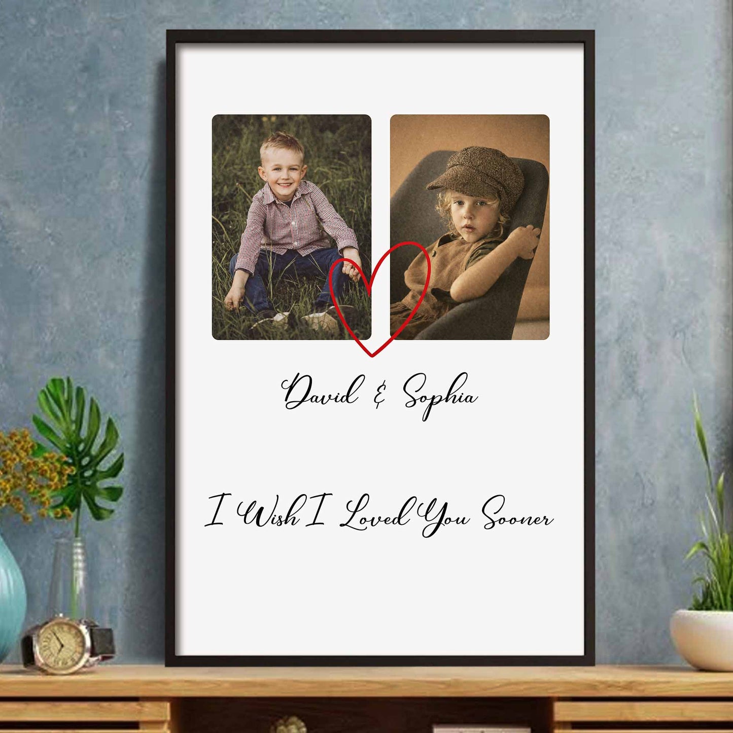 If I Had My Life To Live Over Again Heart Photo Frame