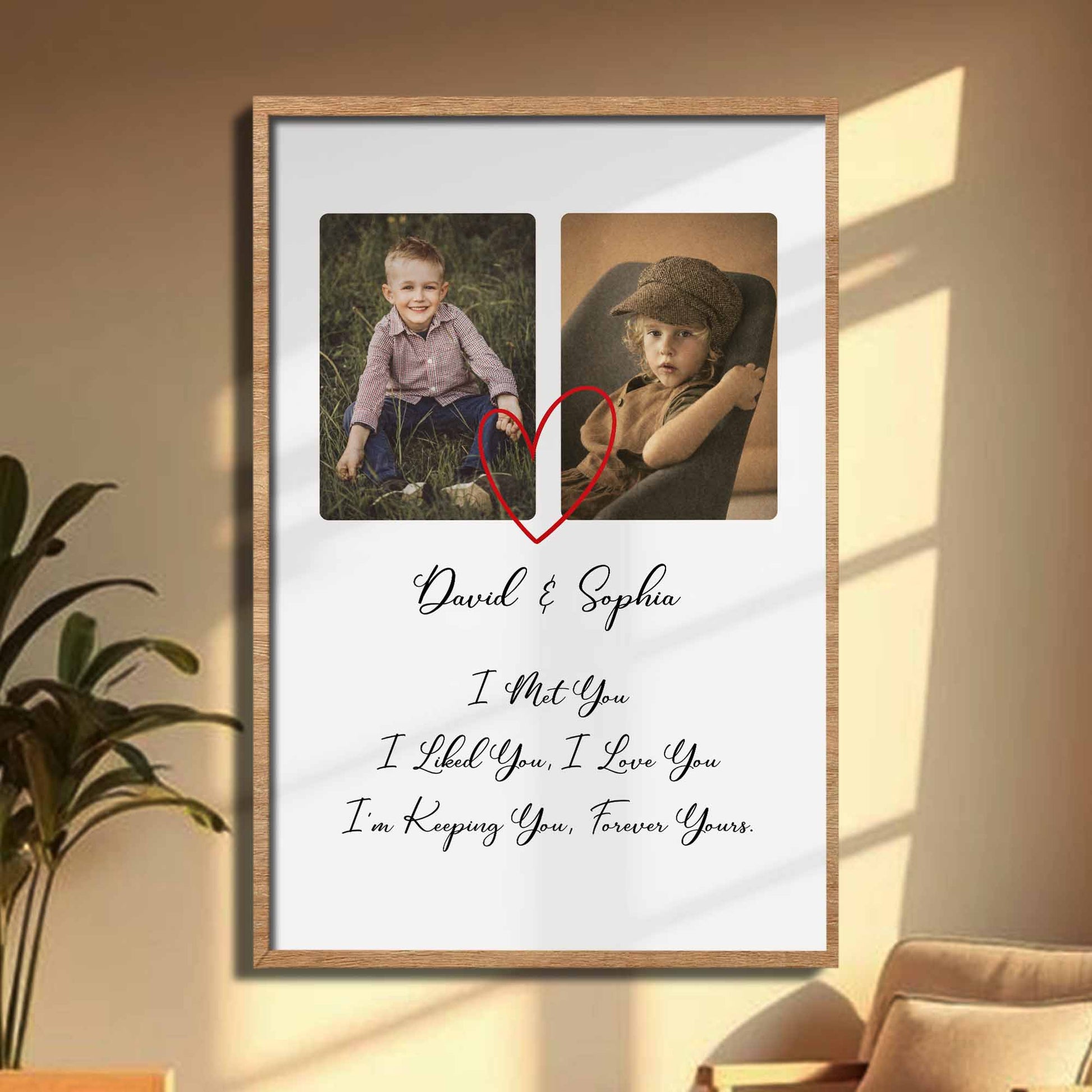 If I Had My Life To Live Over Again Heart Photo Frame