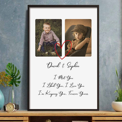 If I Had My Life To Live Over Again Heart Photo Frame