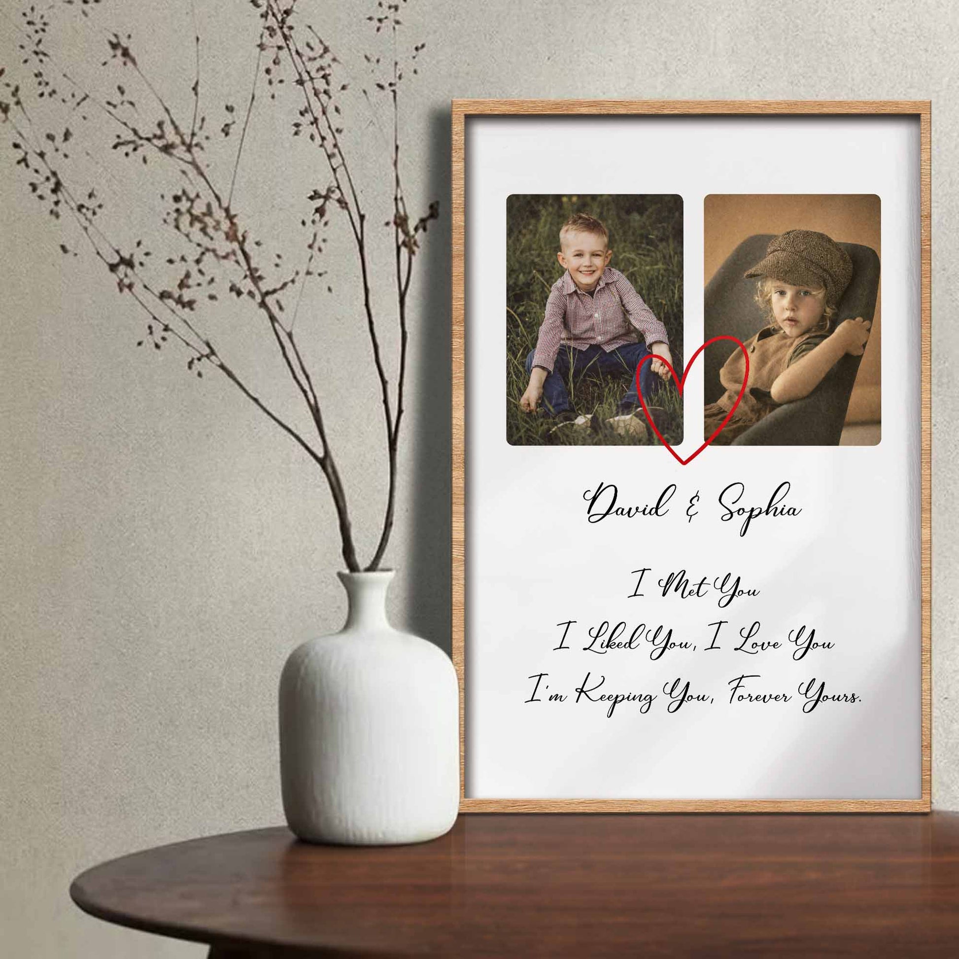 If I Had My Life To Live Over Again Heart Photo Frame