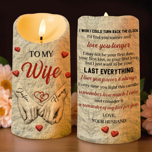 To My Wife I Wish I Could Turn Back The Clock Holding Hands