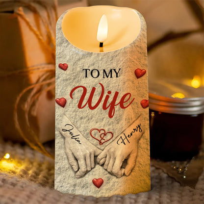 To My Wife I Wish I Could Turn Back The Clock Holding Hands