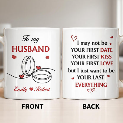 To My Husband, Hearts and Rings Design