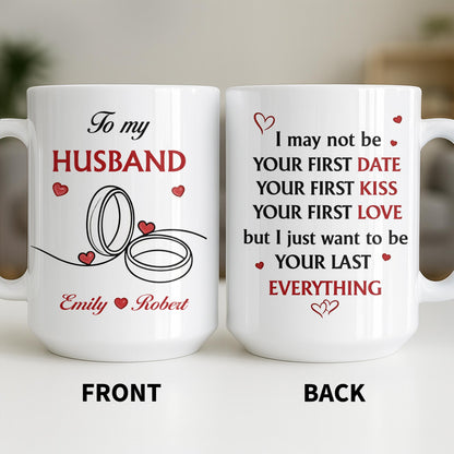 To My Husband, Hearts and Rings Design