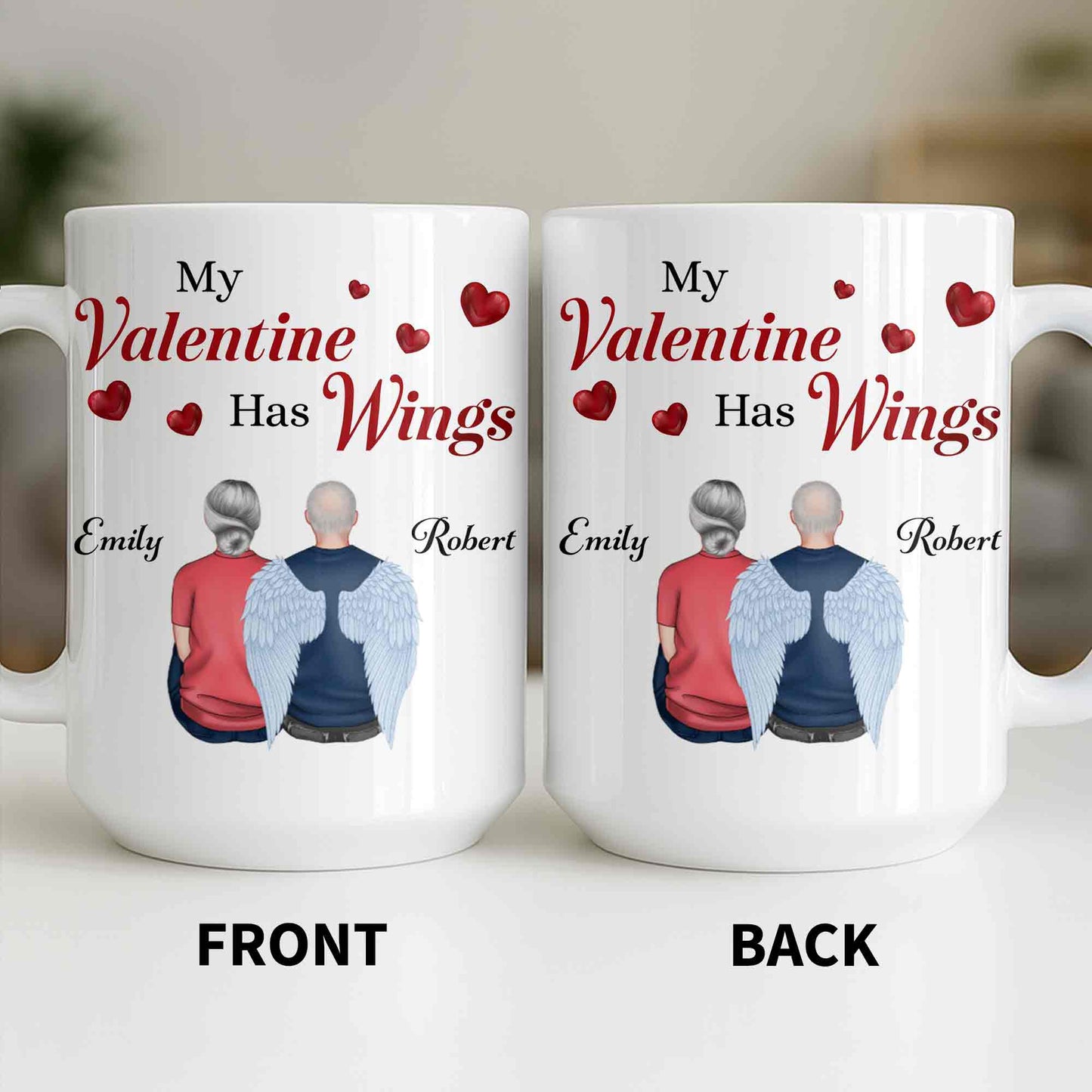 My Valentine Has Wings Angel Wings Design