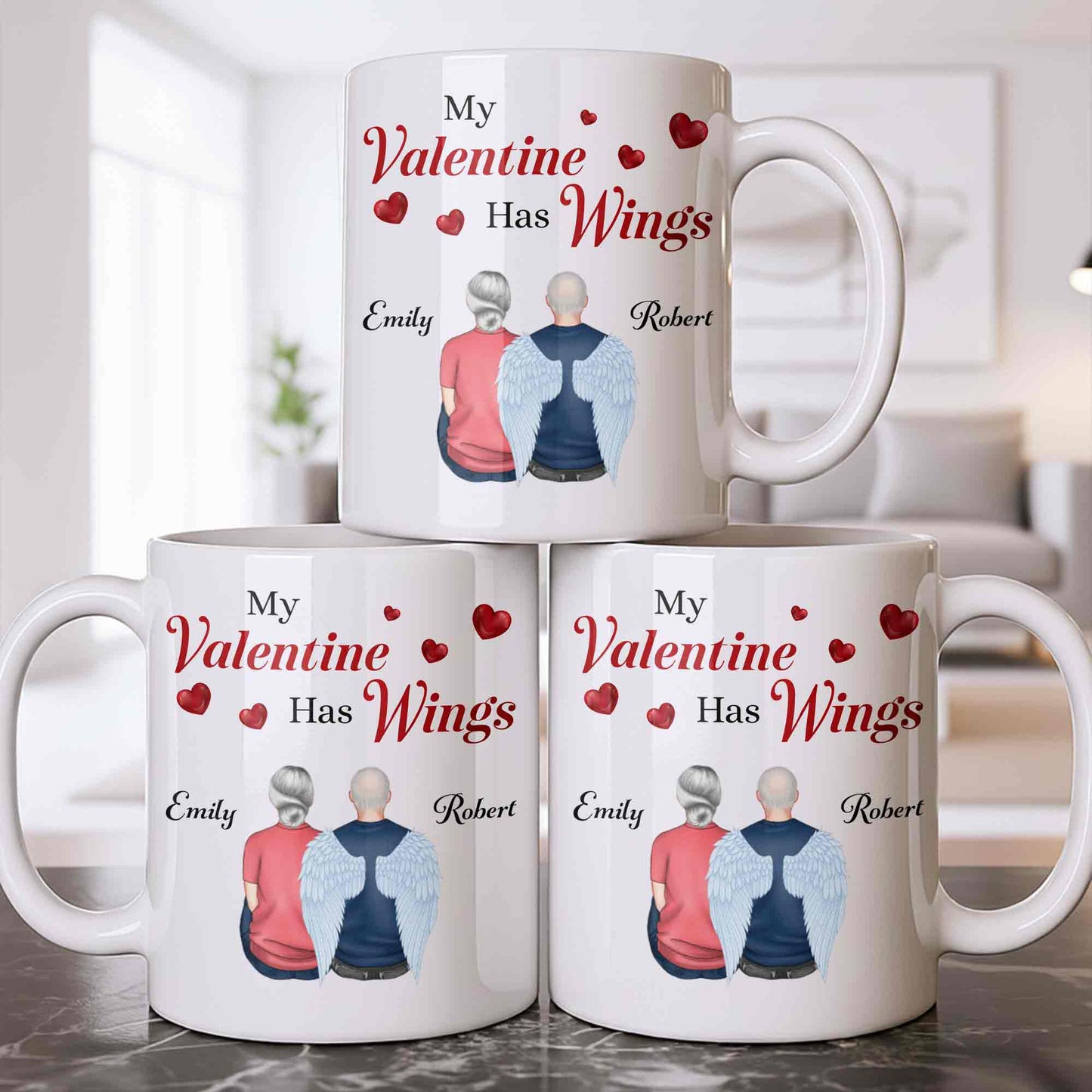 My Valentine Has Wings Angel Wings Design