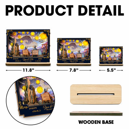 From Our First Kiss Till Our Last Breath Old Couple Starry Night