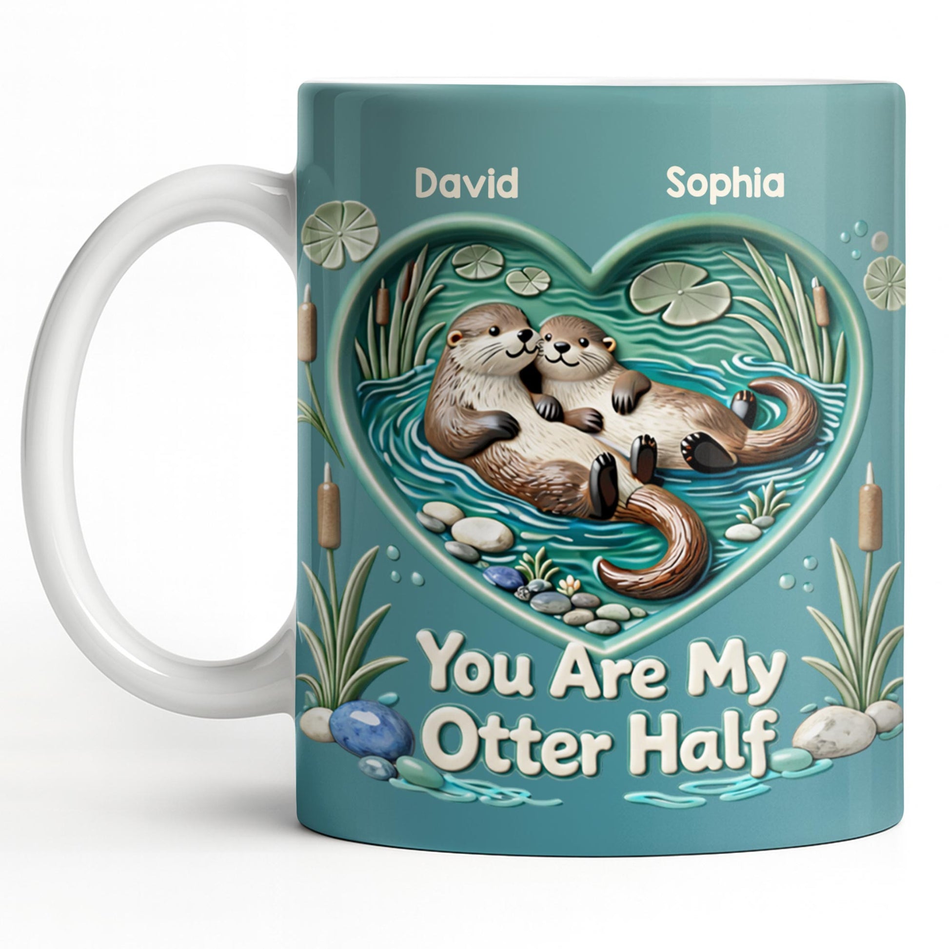 You Are My Otter Half Cute Otters In Heart Water Design