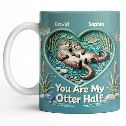 You Are My Otter Half Cute Otters In Heart Water Design