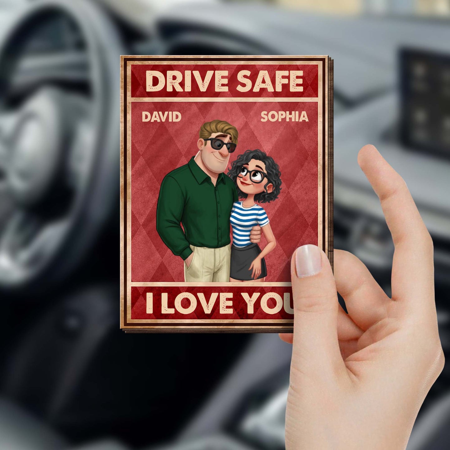 Drive Safe I Love You Custom Couple And Sunglasses