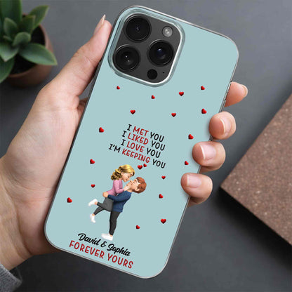 I Met You I Liked You Couple With Tiny Hearts