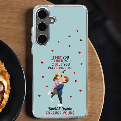 I Met You I Liked You Couple With Tiny Hearts