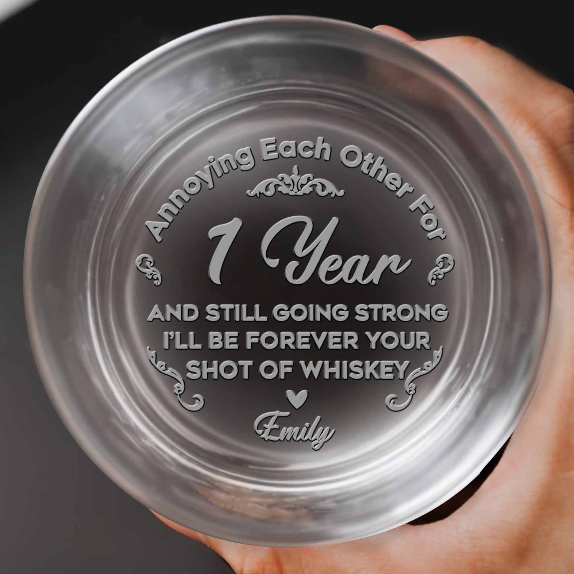 Annoying Each Other For My Year Whiskey Glass