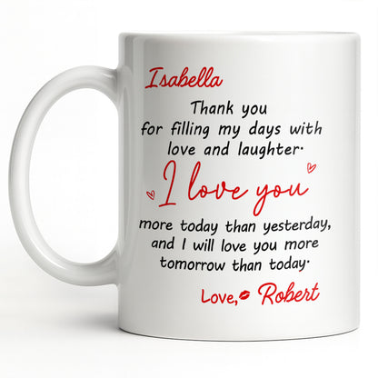 Thank You For Filling My Days With Hearts