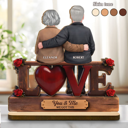 You & Me We Got This Love Heart Old Couple And Roses