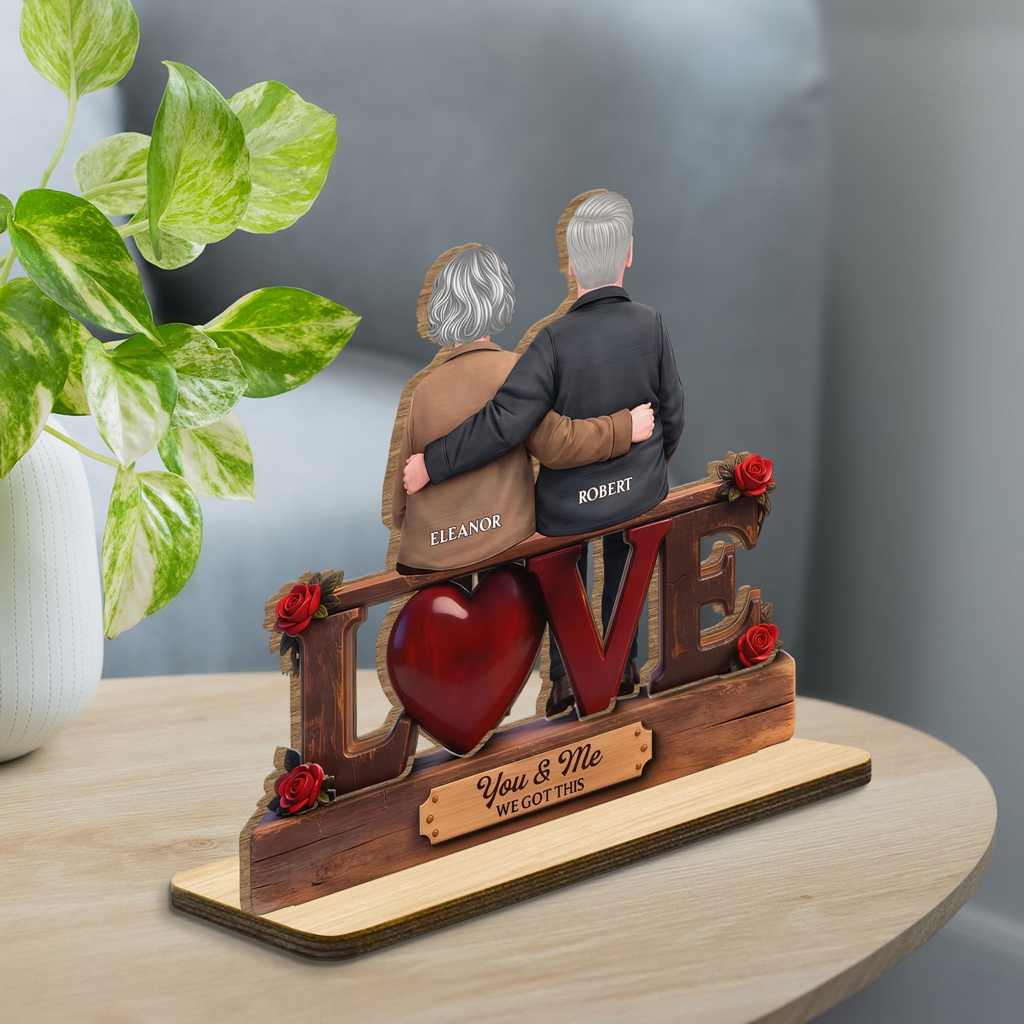 You & Me We Got This Love Heart Old Couple And Roses