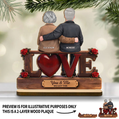 You & Me We Got This Love Heart Old Couple And Roses