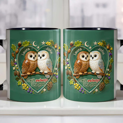 I Will Owlways Love You With Cute Owls And Nature Wreath