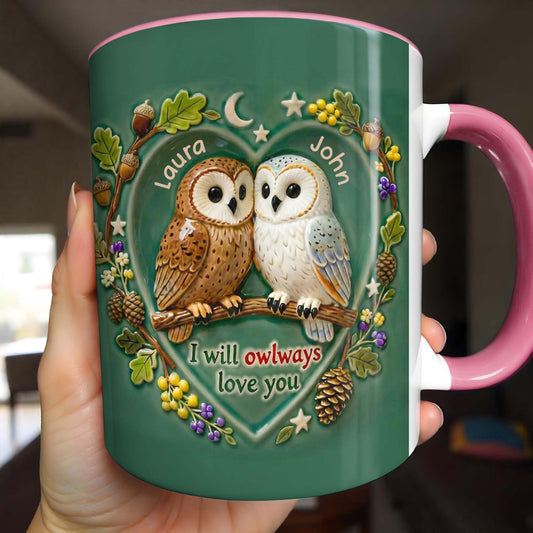 I Will Owlways Love You With Cute Owls And Nature Wreath