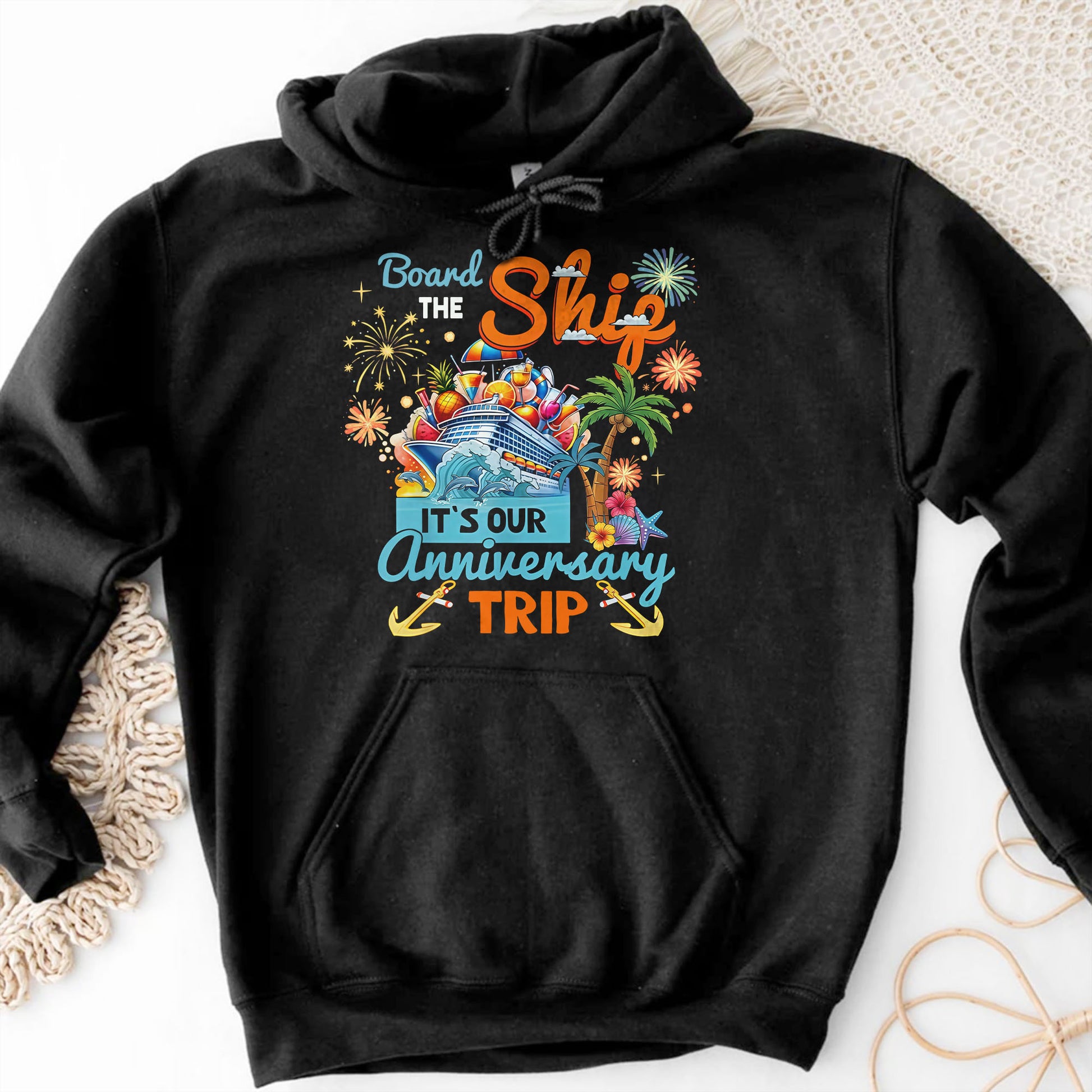 Board The Ship It Is Our Anniversary Trip Cruise Ship And Tropical Palm