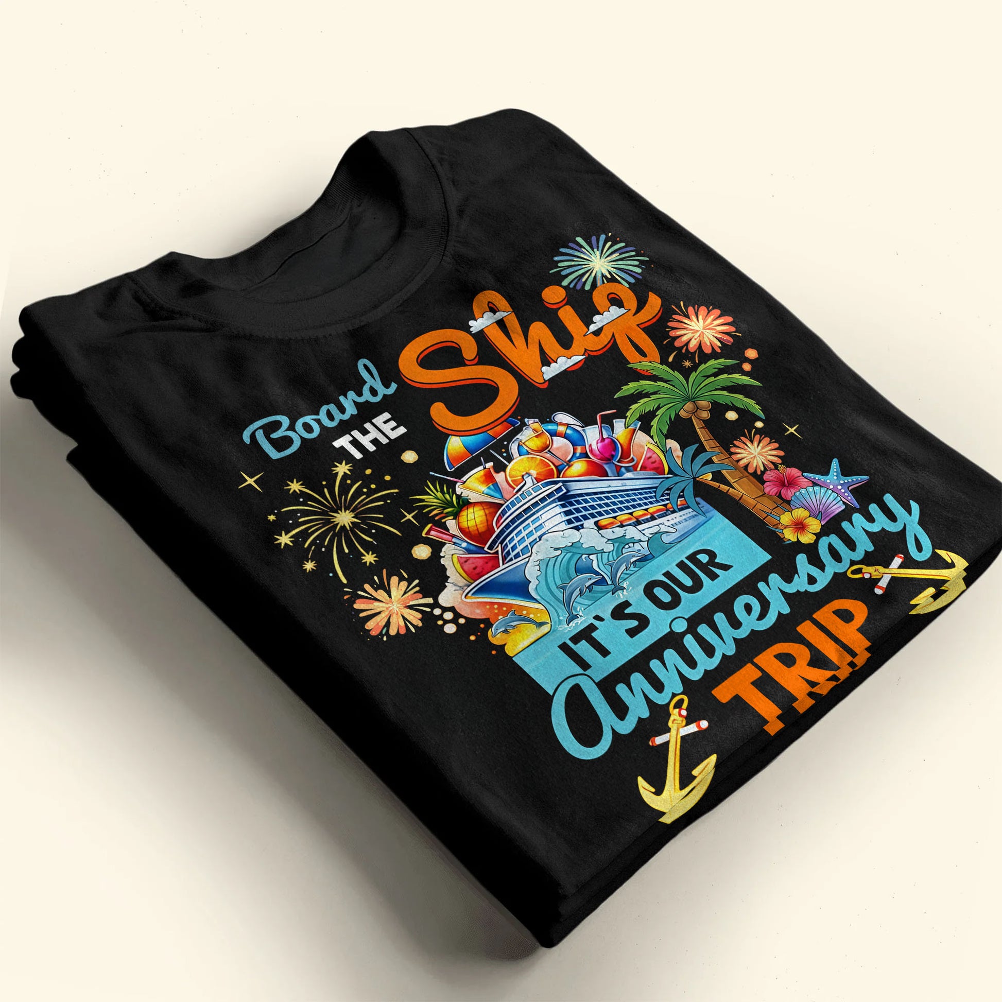 Board The Ship It Is Our Anniversary Trip Cruise Ship And Tropical Palm