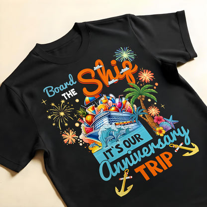 Board The Ship It Is Our Anniversary Trip Cruise Ship And Tropical Palm