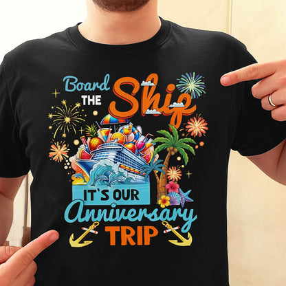 Board The Ship It Is Our Anniversary Trip Cruise Ship And Tropical Palm