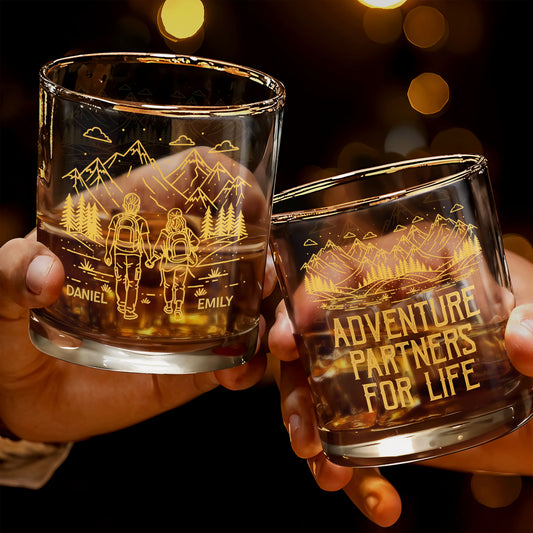 Adventuring Together Side By Side With Mountain And Hiking Couple