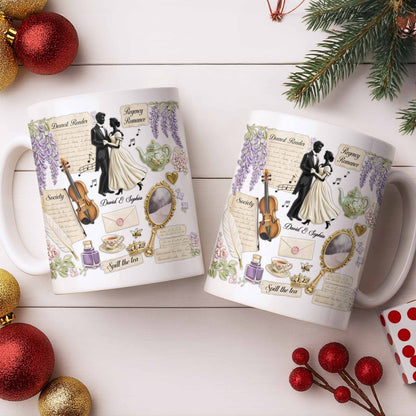 Dearest Reader Regency Romance With Dancing Couple And Flowers