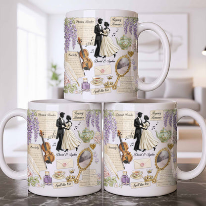 Dearest Reader Regency Romance With Dancing Couple And Flowers