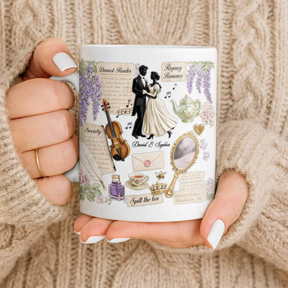 Dearest Reader Regency Romance With Dancing Couple And Flowers