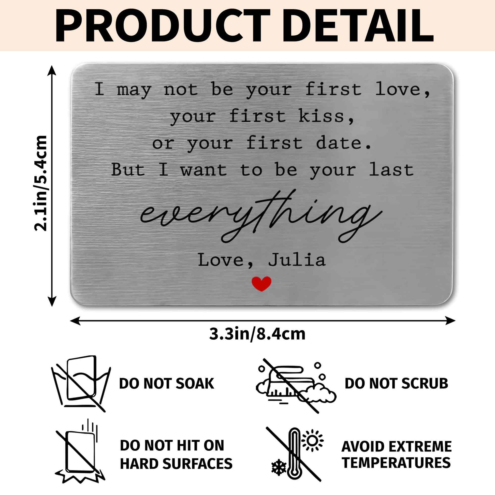 I May Not Be Your First Love, Last Everything With Red Heart