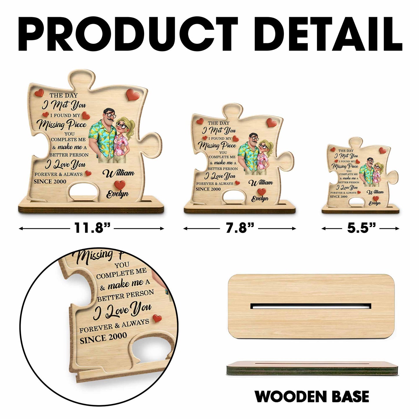 The Day I Met You Found My Missing Piece Couple And Hearts