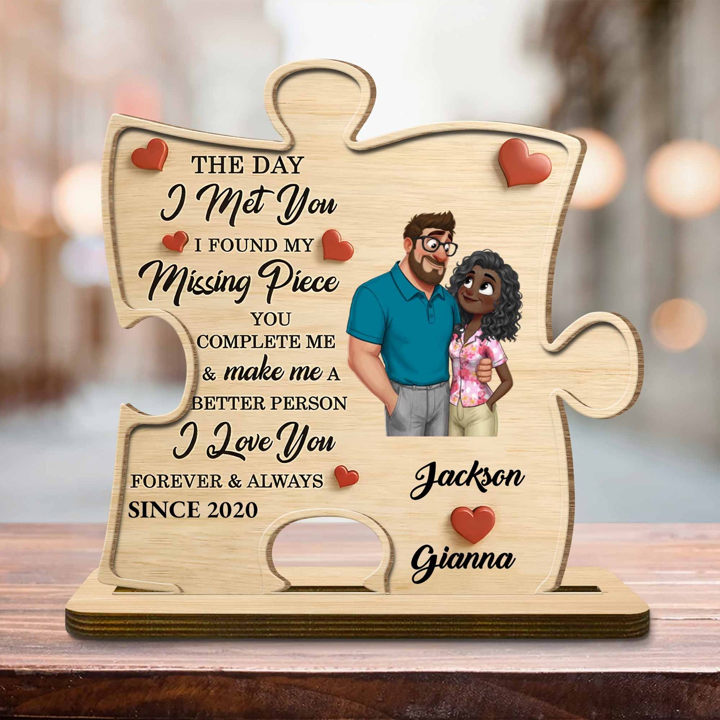 The Day I Met You Found My Missing Piece Couple And Hearts