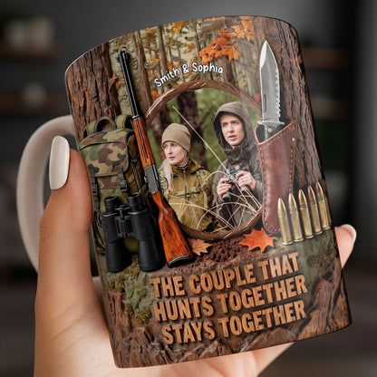 The Couple That Hunts Together Stays Together Hunting Gear Rifle - Personalized Custom Coffee Mug - CPL1396_MG